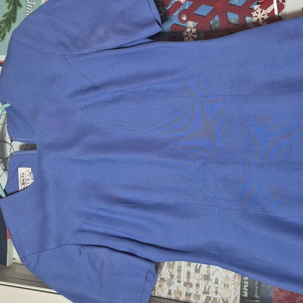 Talbots Blue Suit Dress - Picture 2 of 2
